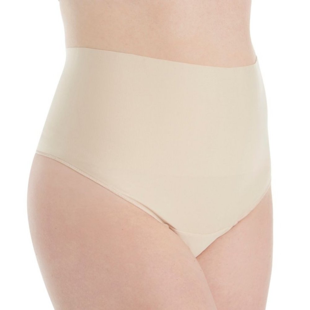 Maidenform Women's Plus Size Tame Your Tummy Tailored Thong Nude 2XL